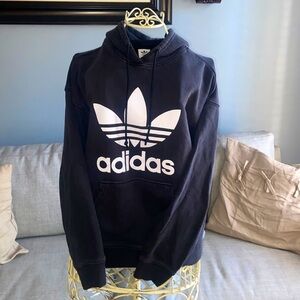 adidas Black Trefoil Hoodie - Women's Casual Pullover
